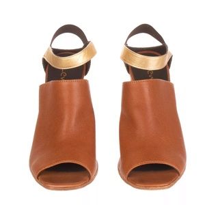 LEMARÉ Genuine Leather Slingback Heel Sandals BNIB
